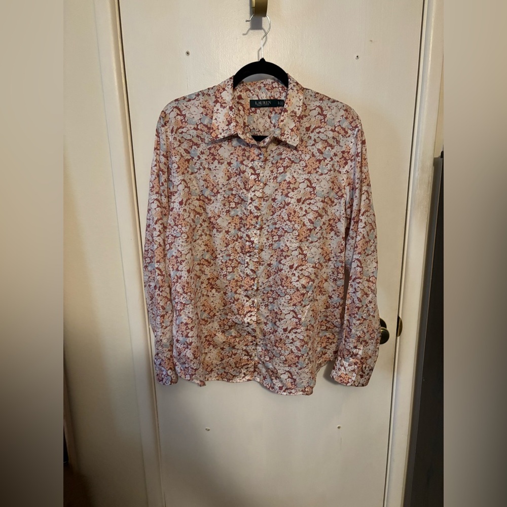 Lauren Ralph Lauren Women's Floral Buttoned Down Shirt